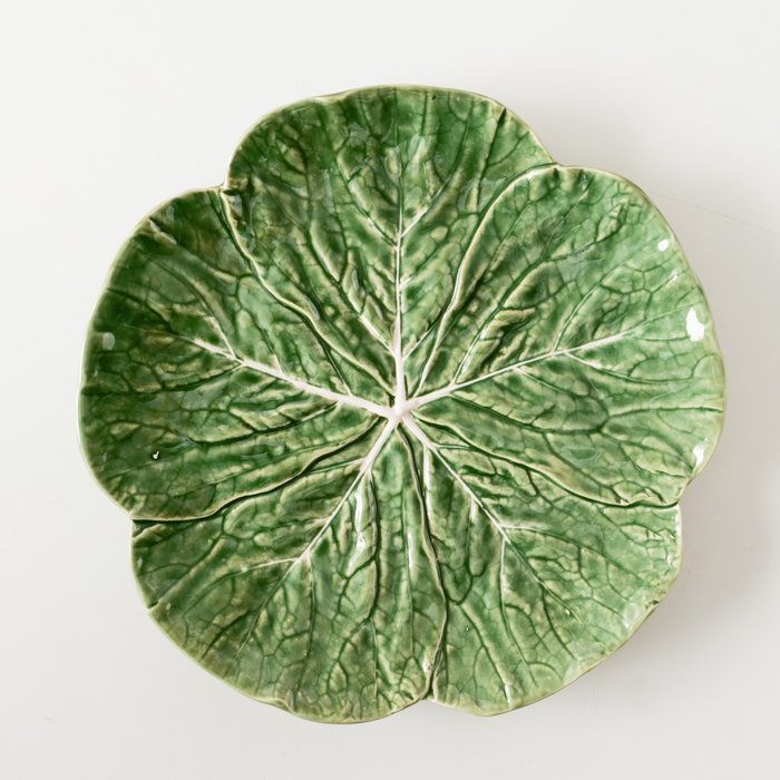 Green Cabbage Plate, Set of 2