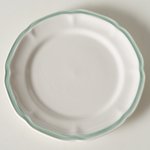 Turquoise rimmed Plate – 21 cm Set of 6