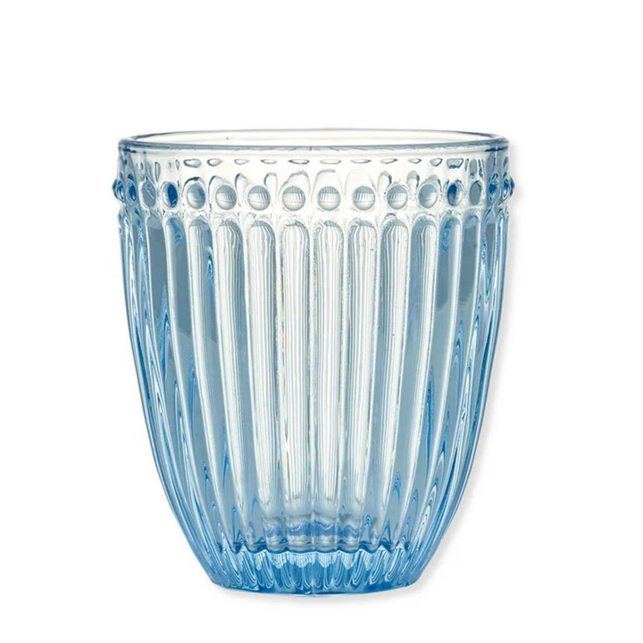 Alice Glass Tumbler ,Blue, Set of 6-Water Glasses-LNH Edit