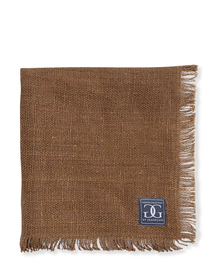 Tobacco Heavy Linen Napkin, Set of 2