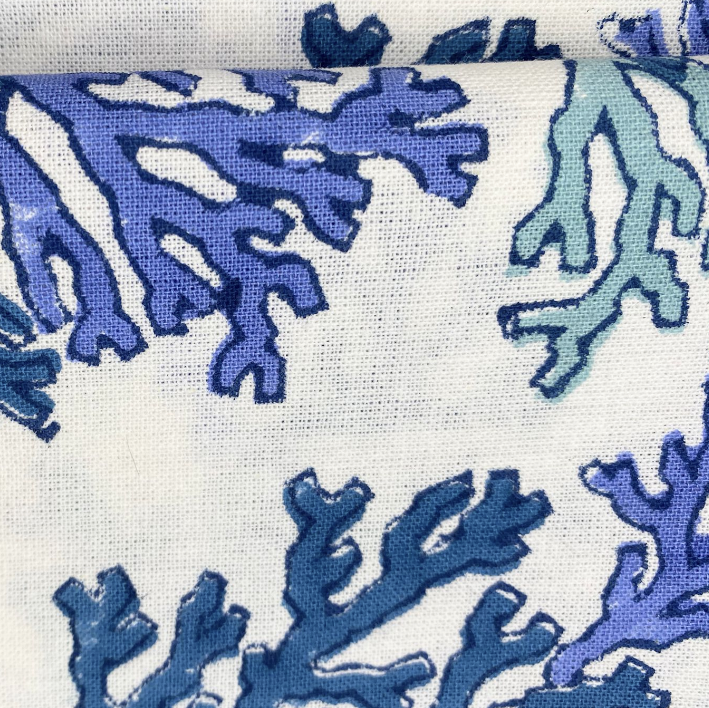 Coral Blue Round Tablecloth-Tablecloths-LNH Edit