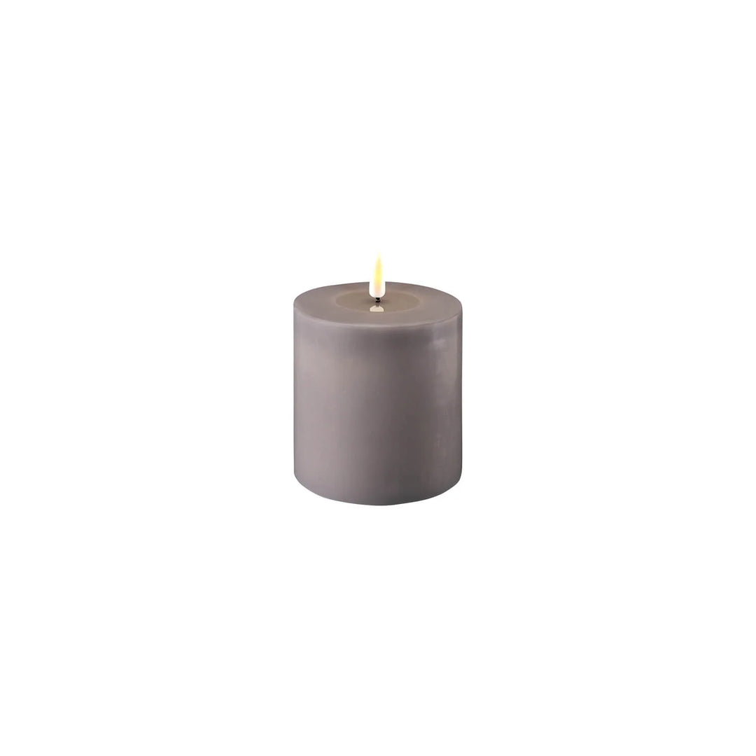 Grey  LED Candle 10 x 10 cm-LED Candles-LNH Edit