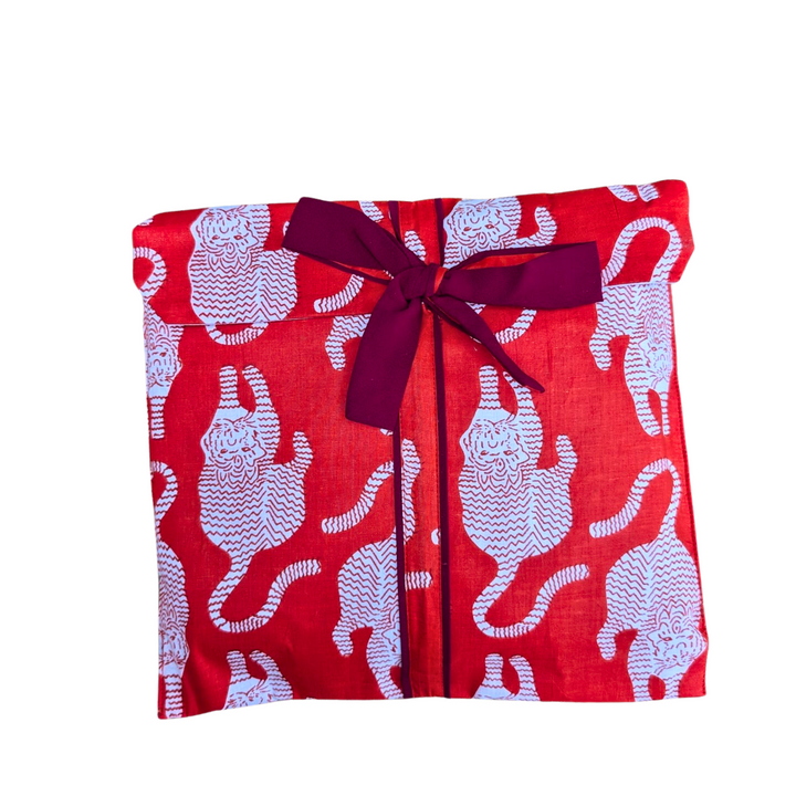 Red Tiger Pyjama Set, Long