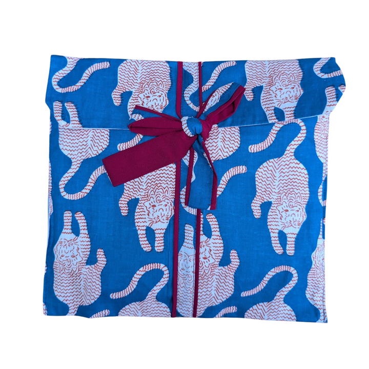 Blue Tiger Pyjama Set, Long