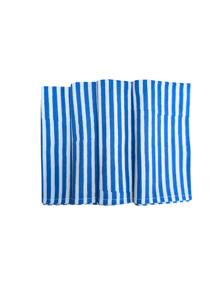 Blue stripe  Napkin, Set of 4