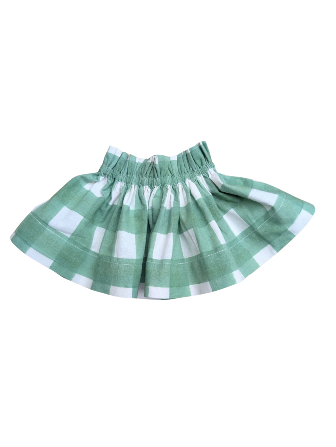 Small Gingham Green  Lampshade Cover