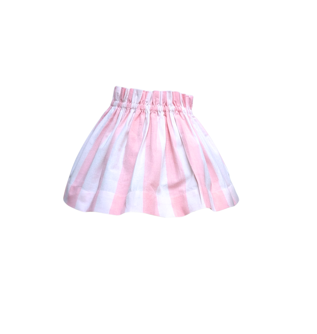 Large Pink stripe Lampshade Cover