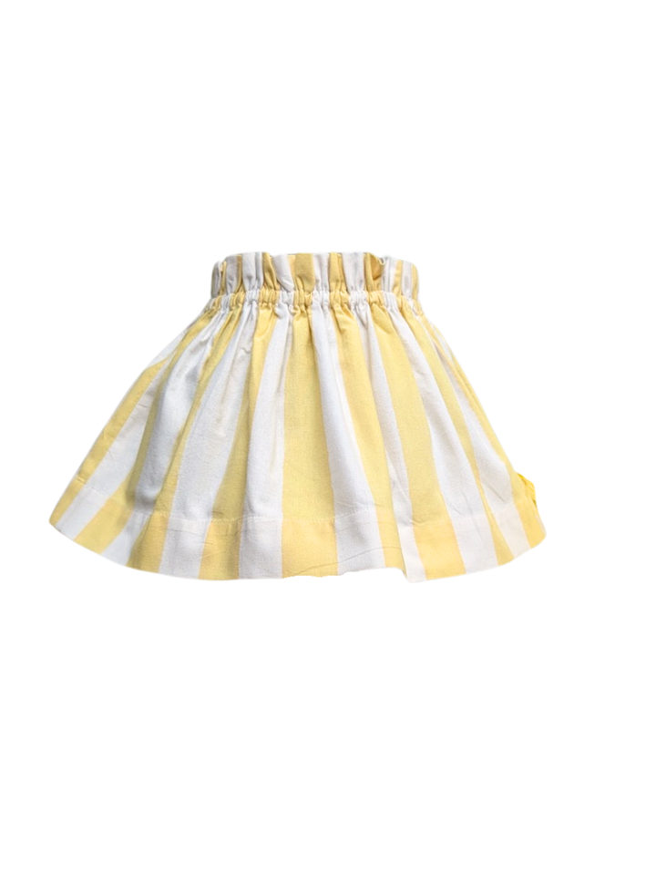 Large Lemon stripe Lampshade Cover