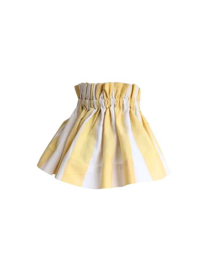 Small Lemon Stripe Lampshade Cover