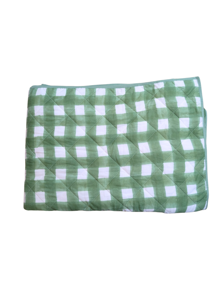 Gingham Green Quilt