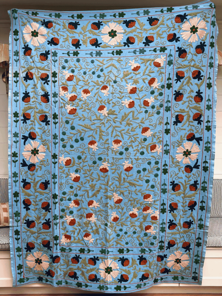 Suzani 077, Blue Blossom