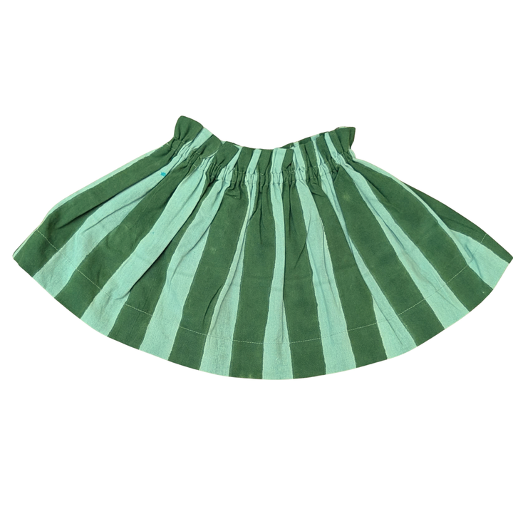 Large green stripe Lampshade Cover