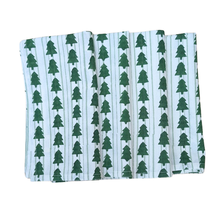 Christmas Tree Napkins, Set of 4