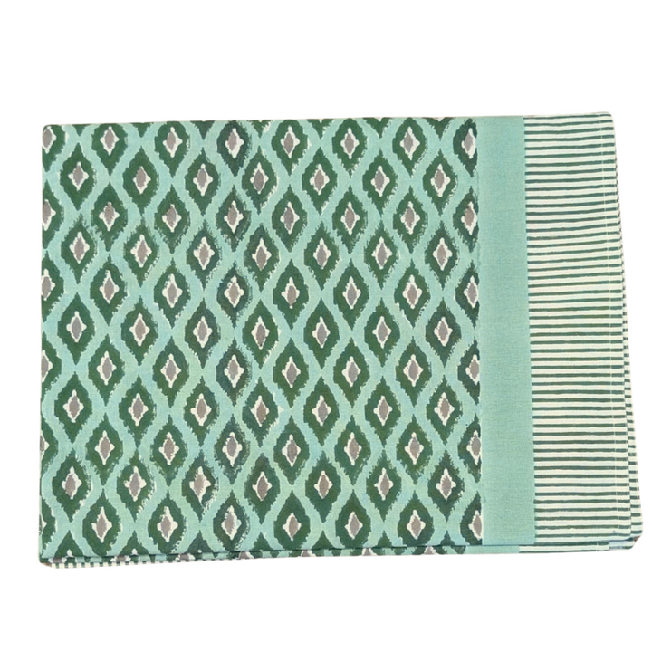 Ikat green Rectangle Tablecloth