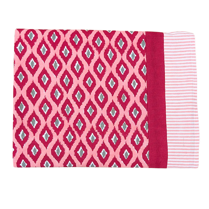 Ikat Red Rectangle Tablecloth