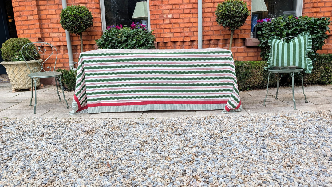 Candy cane Rectangle Tablecloth