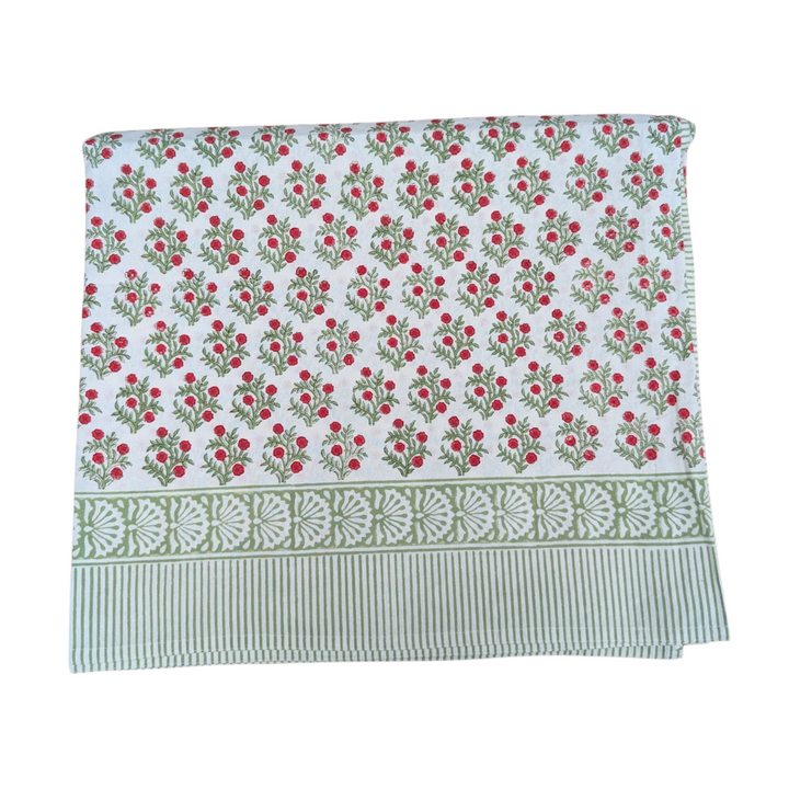 Lily Christmas Rectangle Tablecloth