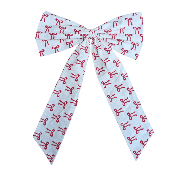 Red Bow Handmade Bow, 2 sizes