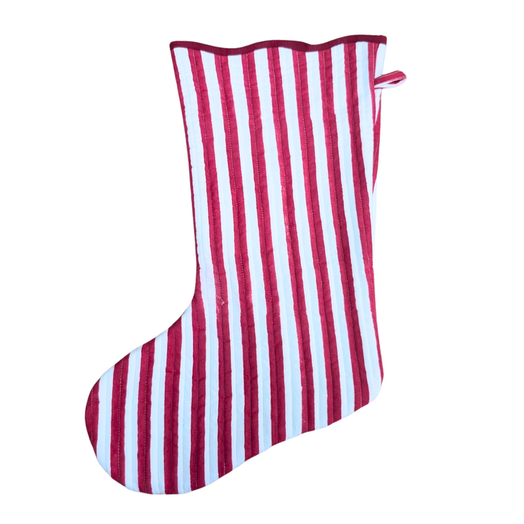 Holly Quilted Stocking