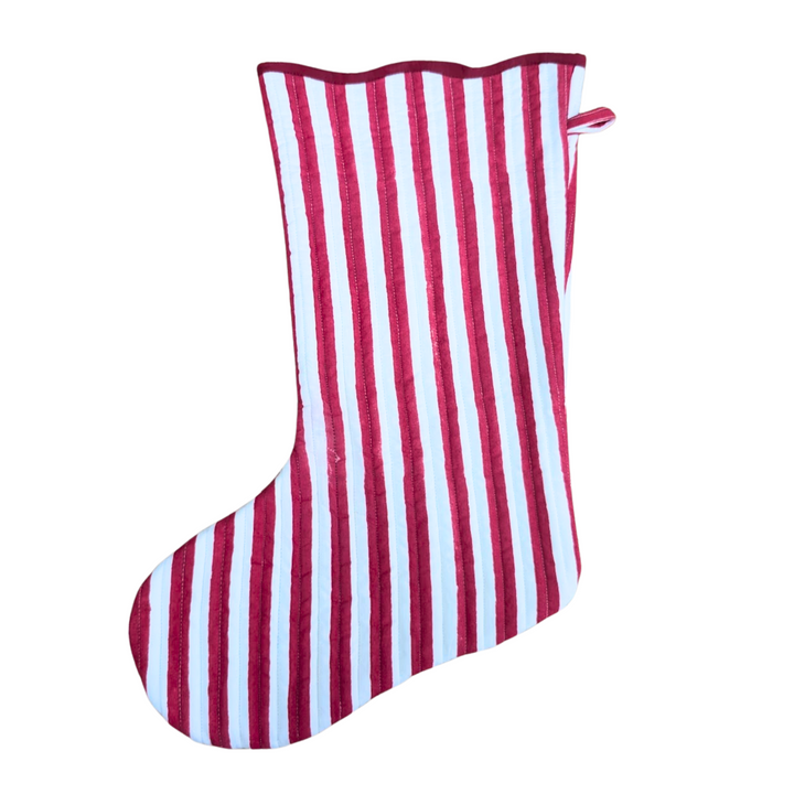 Holly Quilted Stocking