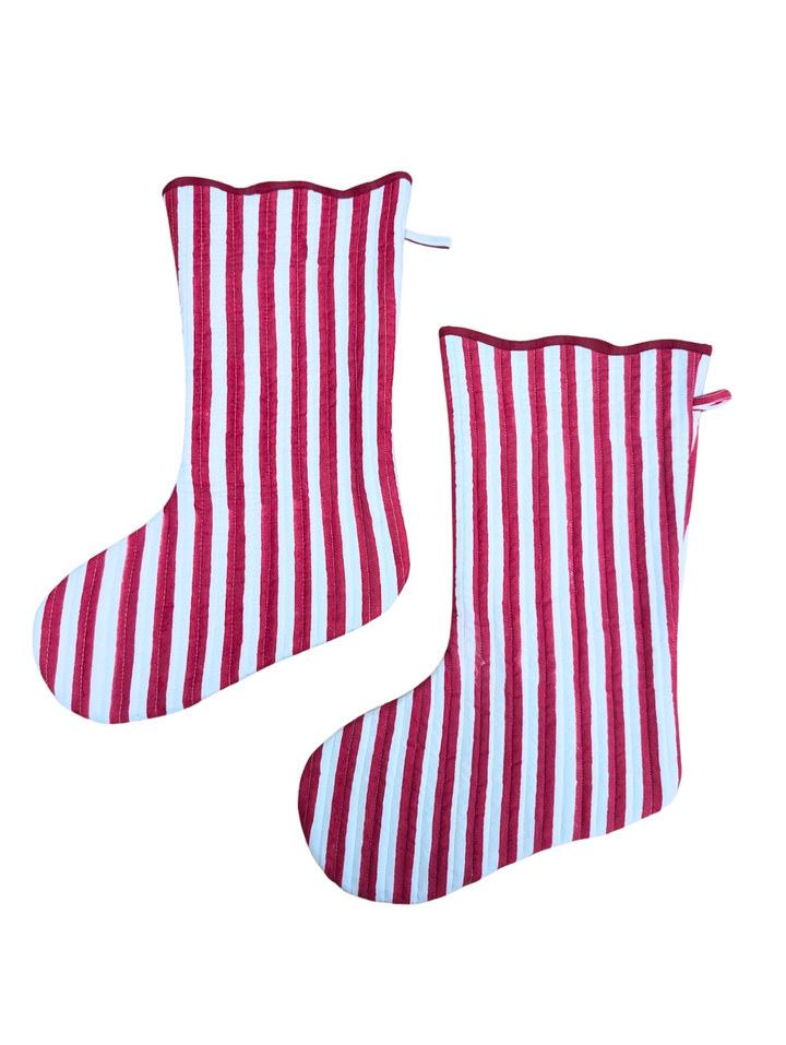 Holly Quilted Stocking