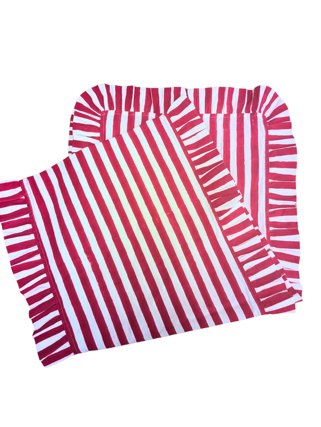 Holly Red Frill Table Runner