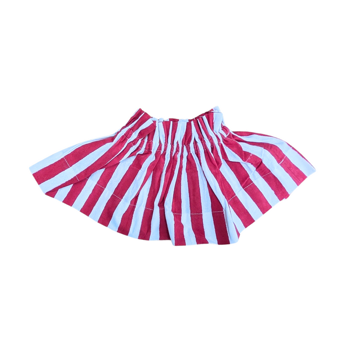 Holly Red Stipe Lampshade Cover