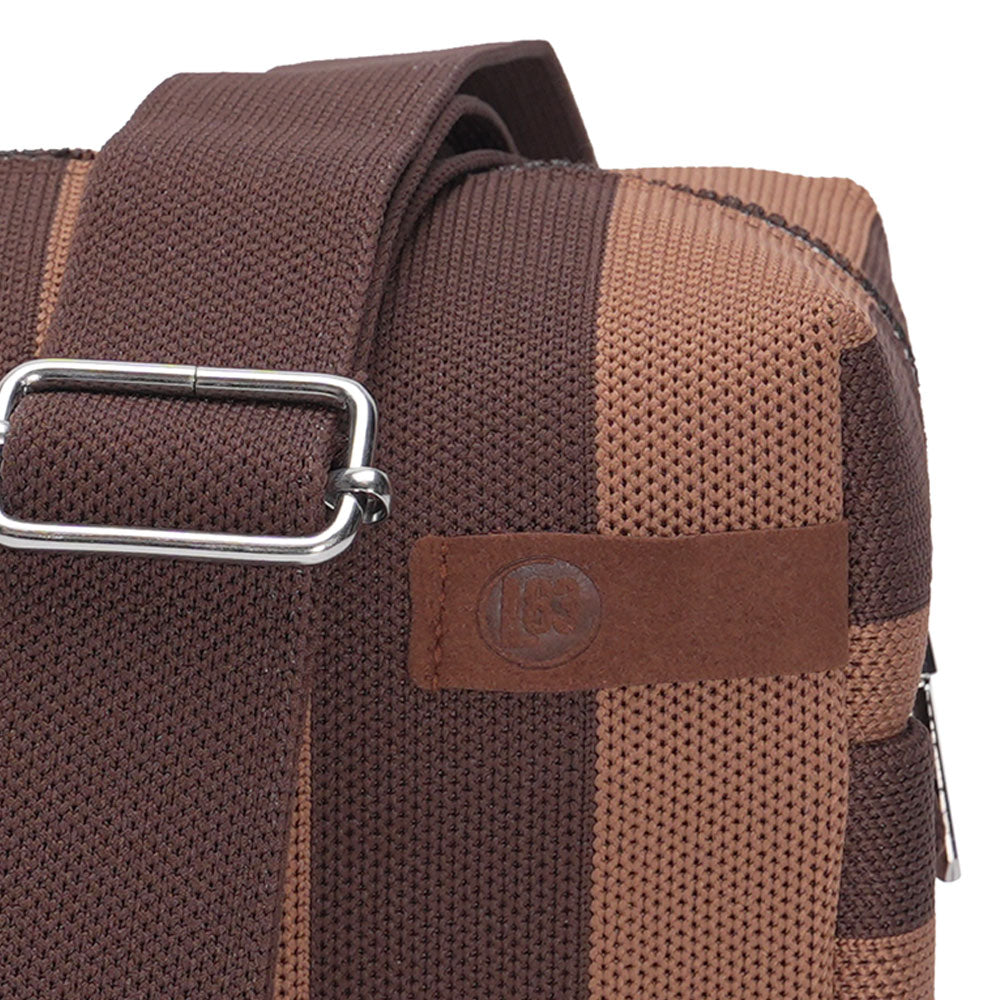 Chocolate Stripe Crossboby Bag