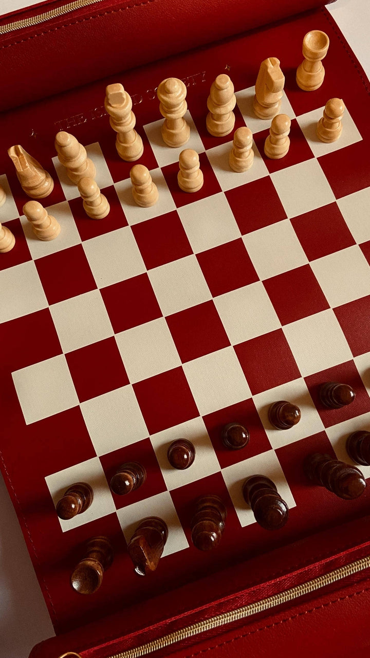Premium Chess Set - Vegan Leather