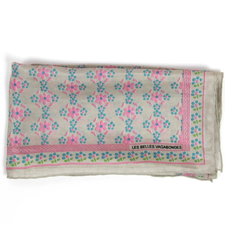 Silk Mini Natasha Rose Fuchsia scarf