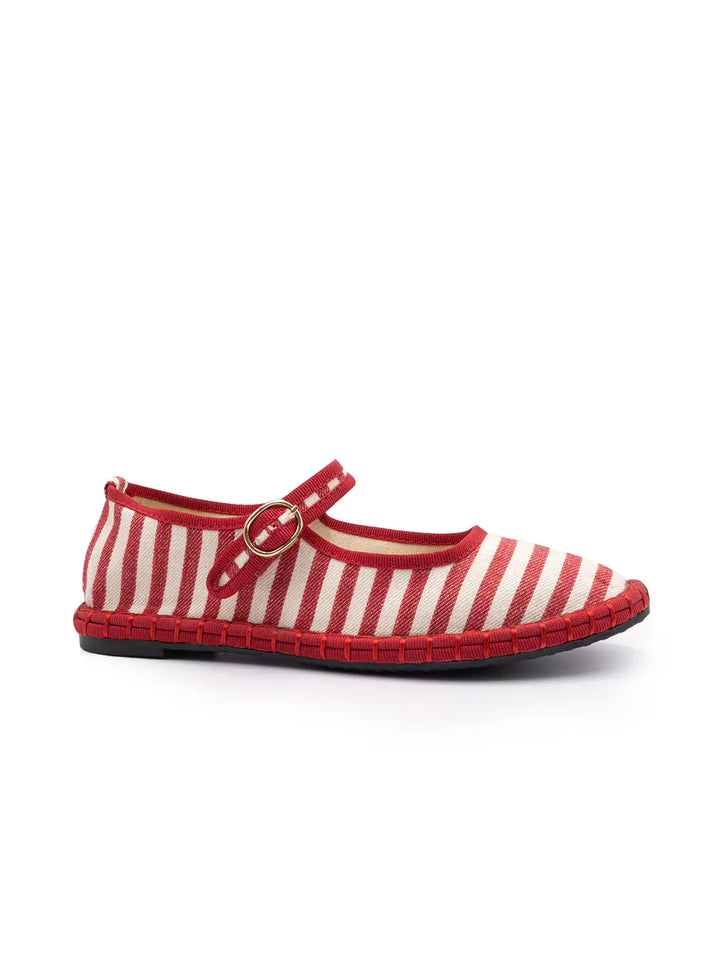 Handmade Canvas Striped Mary Janes-slippers-LNH Edit