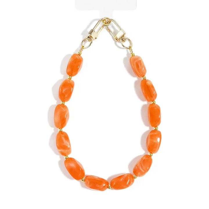 Orange Stone Phone Cord