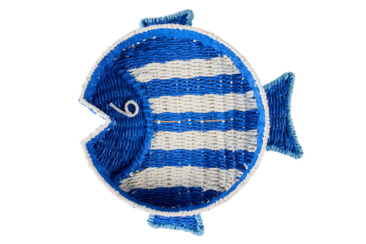 Woven Blue Fish Tray