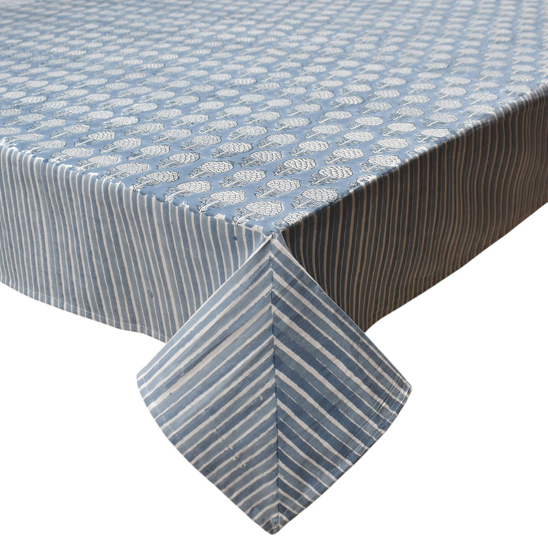 Mona Blue Rectangular Tablecloth