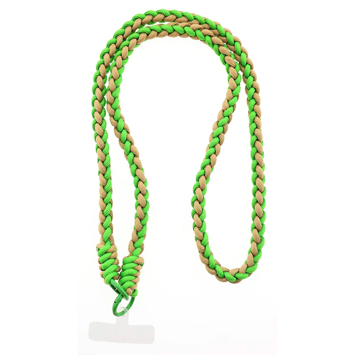 LIME GREEN ROPE LONG PHONE CHAIN