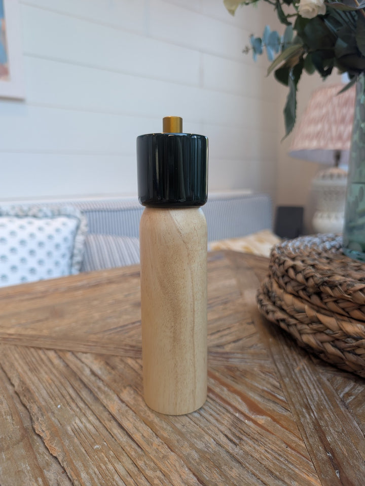 Salt/Pepper Grinder green and gold (Large)