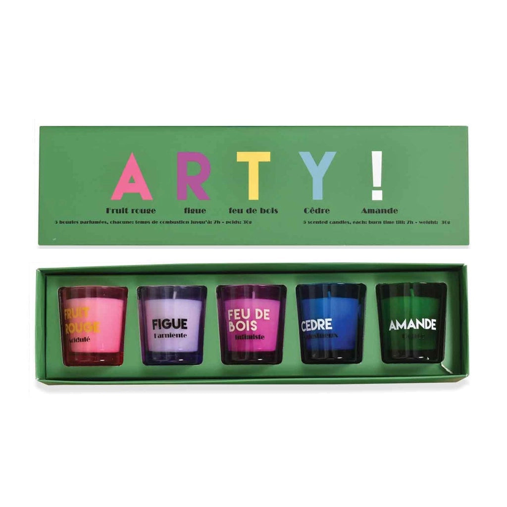 Set of 5 Arty Candles-Scented Candles-LNH Edit