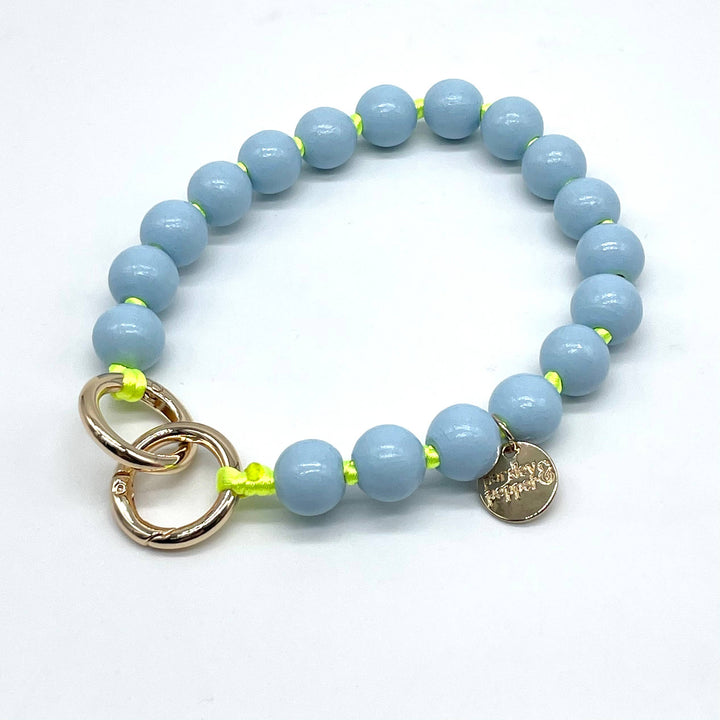 Blue on Neon Phone/ Bag Charm