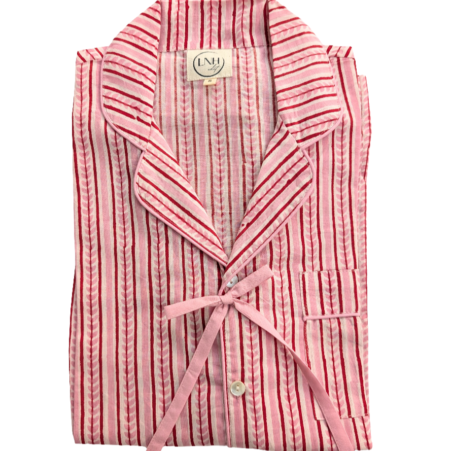 Sleepwear Amazon Pyjamas For Ladies Alani Pink Bow Pyjama Set LNH Edit