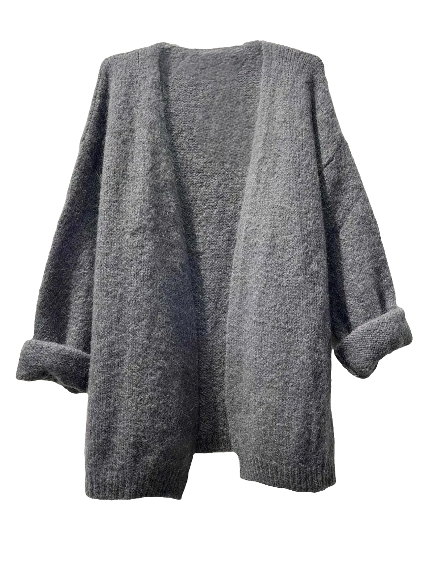 Grey Oversized cardigan LNH Edit