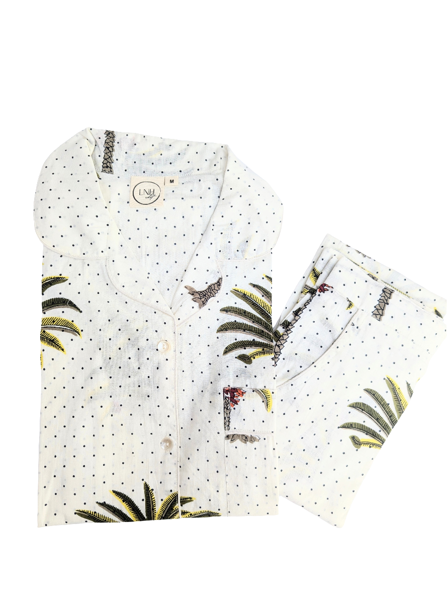 Palm Pyjama Set-Pyjamas-LNH Edit