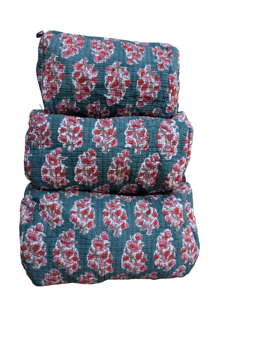 Claire Cosmetic Bag- Set of 3-Wash Bags-LNH Edit