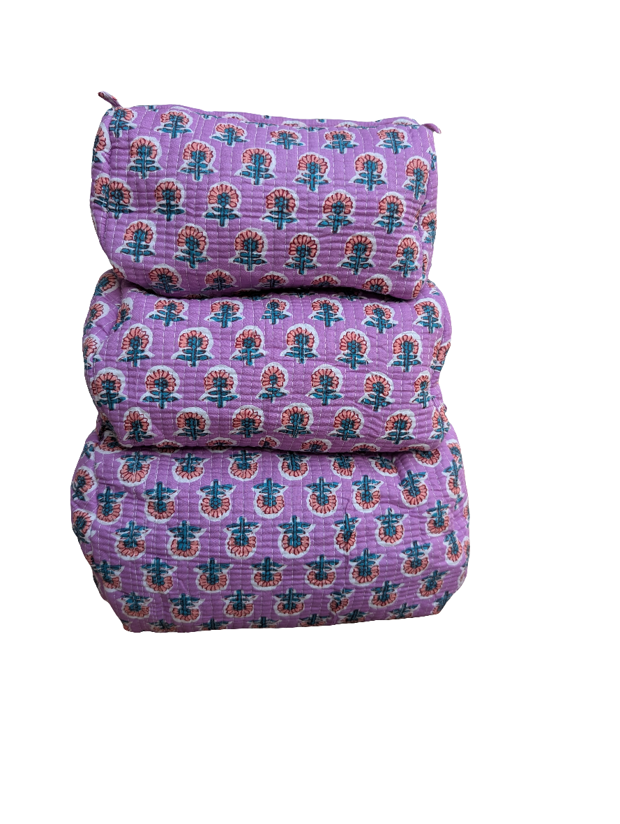 Pixie Cosmetic Bag- Set of 3-Wash Bags-LNH Edit