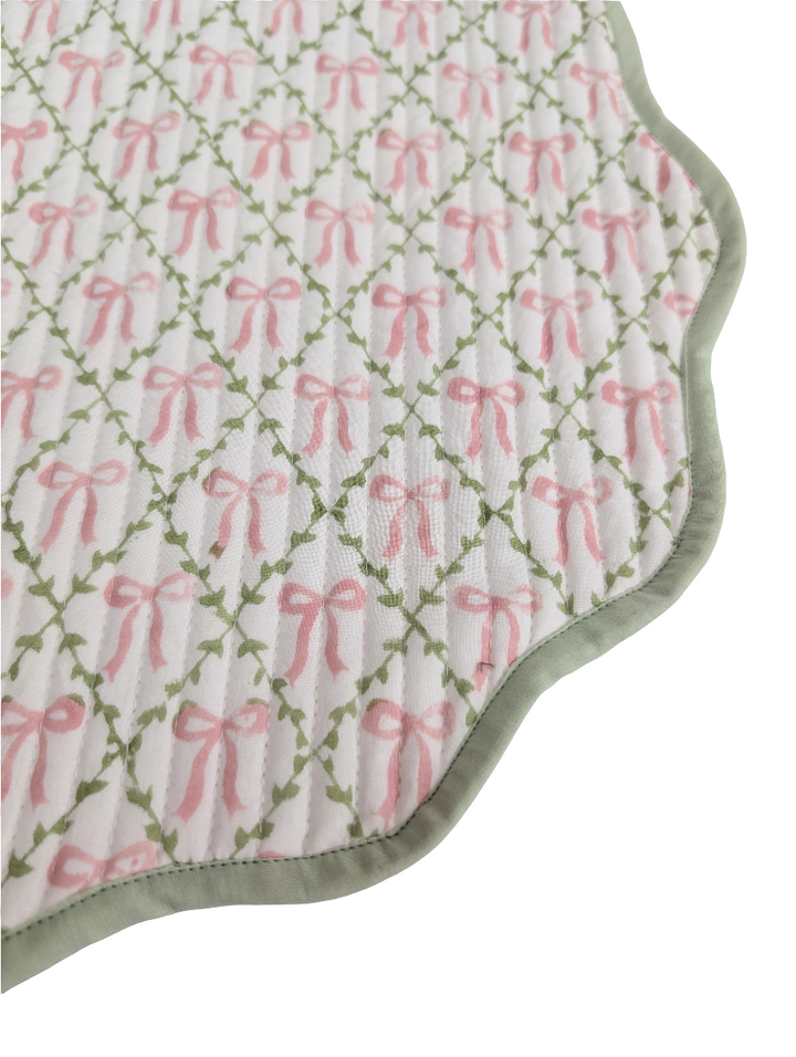 Elizabeth Pink Placemats, Sets of 2-Placemats-LNH Edit