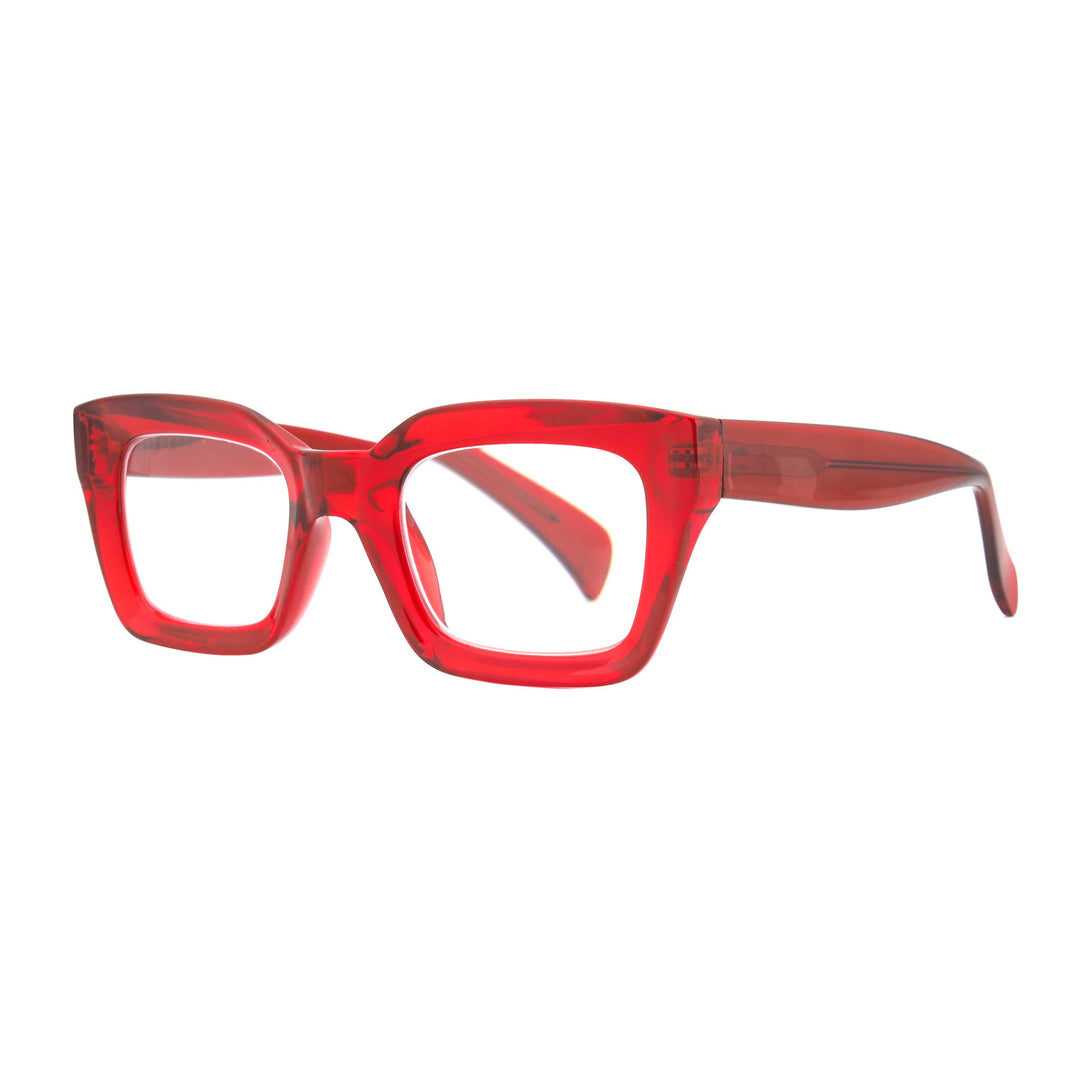 Ryan Simkhai | Sophie | Transparent Red | Blue Light-reading glasses-LNH Edit