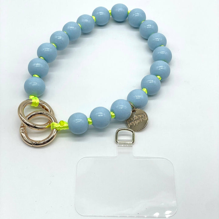 Blue on Neon Phone/ Bag Charm