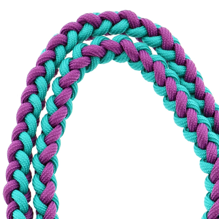 TURQ &amp; PURPLE ROPE LONG PHONE CHAIN