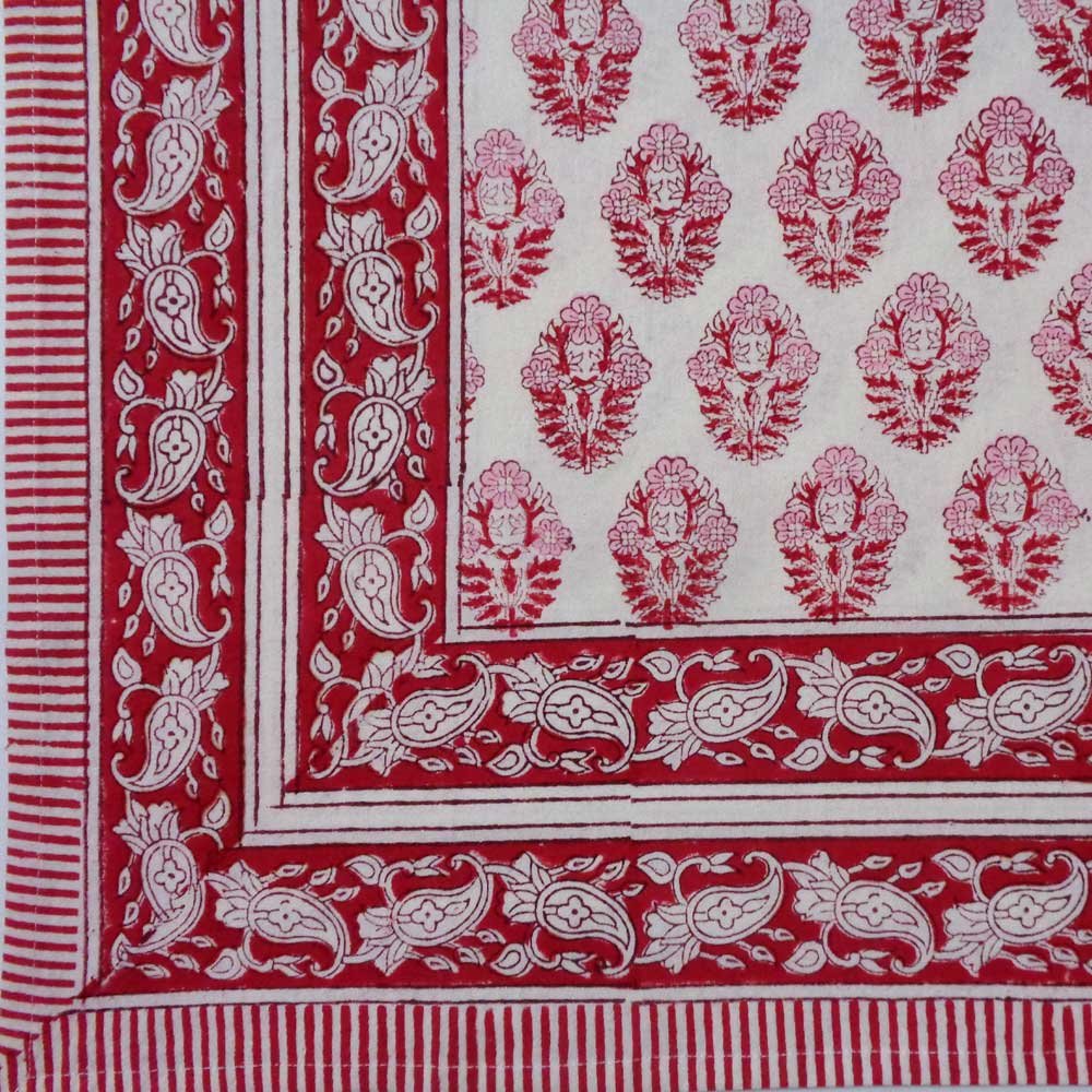 Pia Rectangular Pink Tablecloth-Tablecloths-LNH Edit