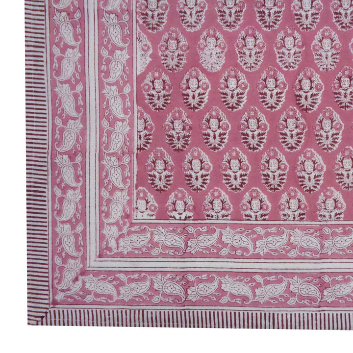 Pia Rectangular Dusty Pink Tablecloth
