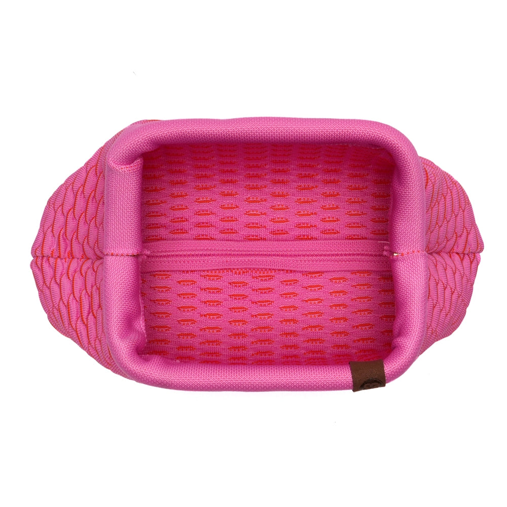 PINK KNIT Clutch Bag
